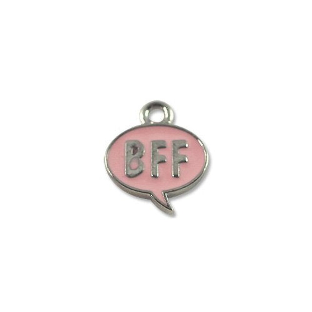 Charm for Jewelry Making - BFF (Best Friends Forever) 15x13mm Pewter A.S.P. (1-Pc)